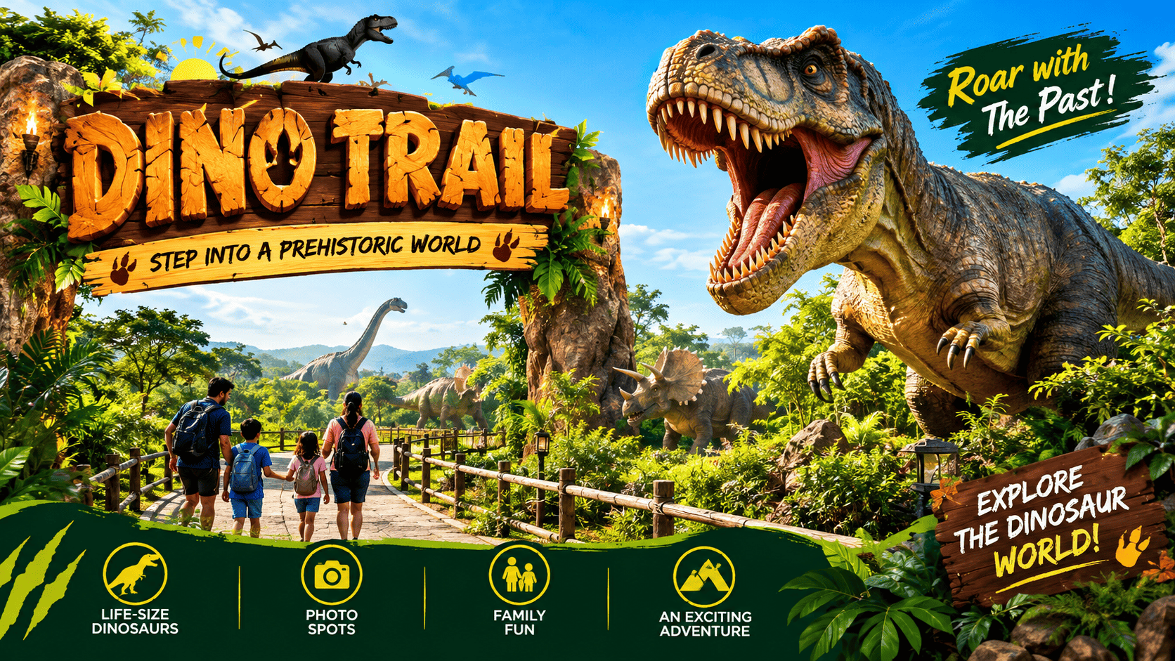 Statue Of Unity Dino Trail