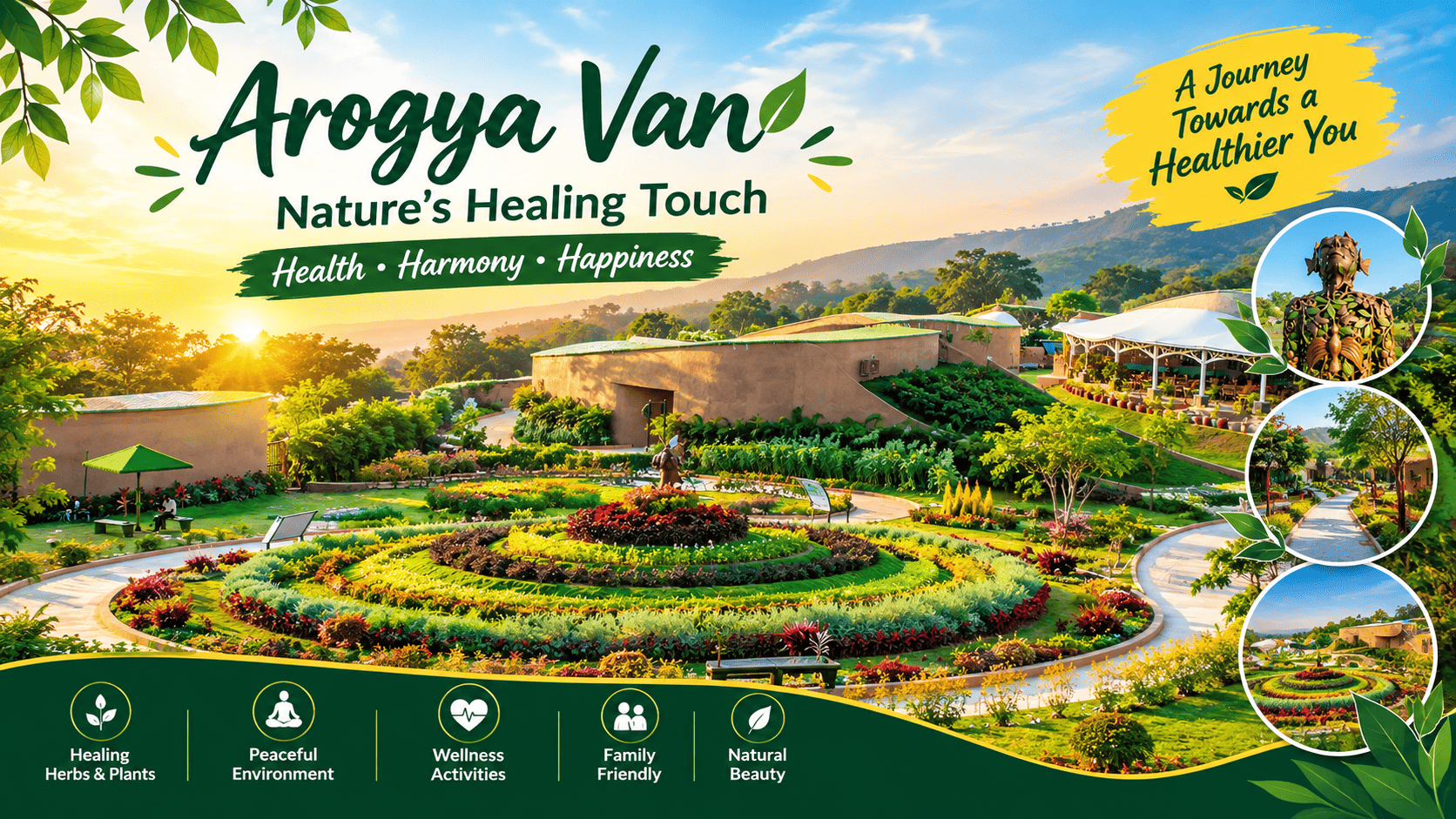 Statue Of Unity Arogya Van (Herbal & Healing Garden)
